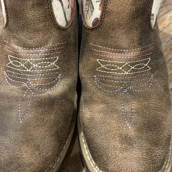 Twister Kids Boots with Brown and Purple Accents - Picture 7 of 7